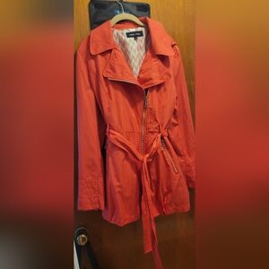 Women's Black Rivet Orange Jacket